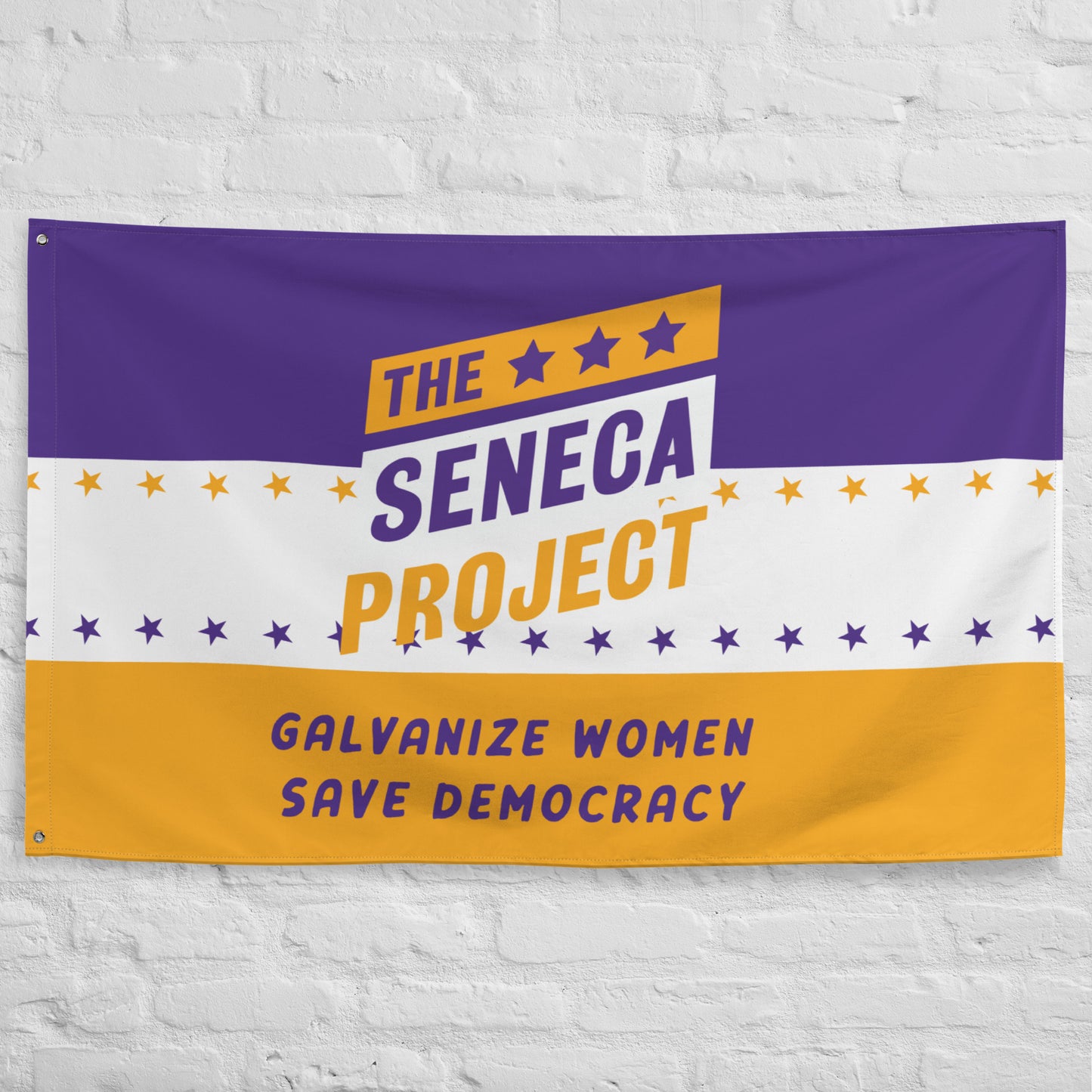 SENECA PROJECT VINTAGE WOMEN'S RIGHTS FLAG