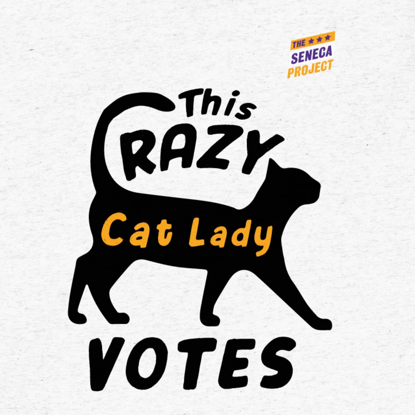 THIS CRAZY CAT LADY VOTES T-SHIRT